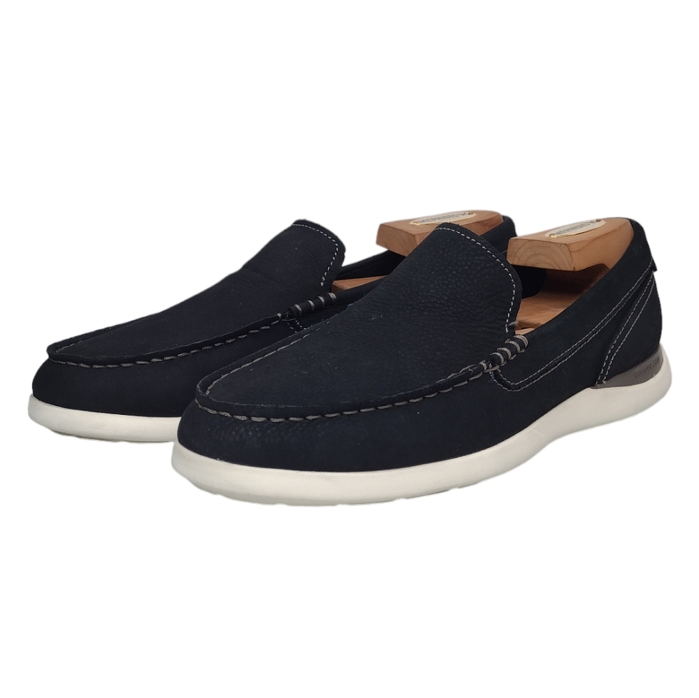 Cole Haan Navy Blue Slip-On Loafers